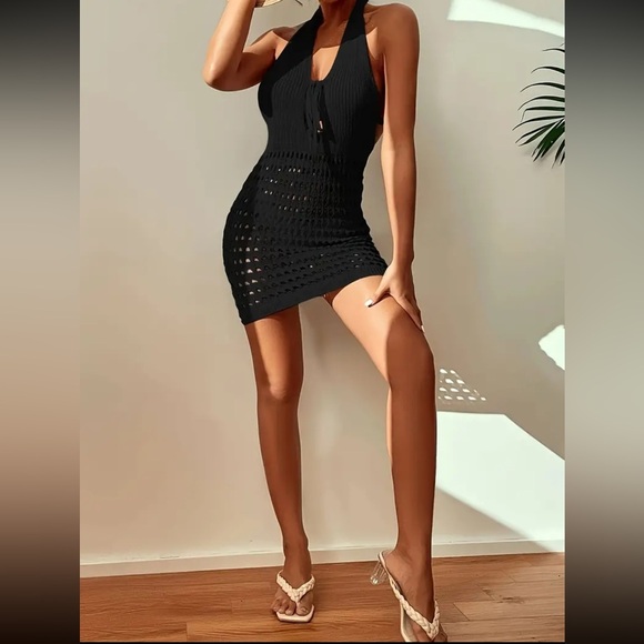 2 LEFT! Cover Up! Halter Neck Dress, Sexy Beach Wear Dress - Picture 8 of 8